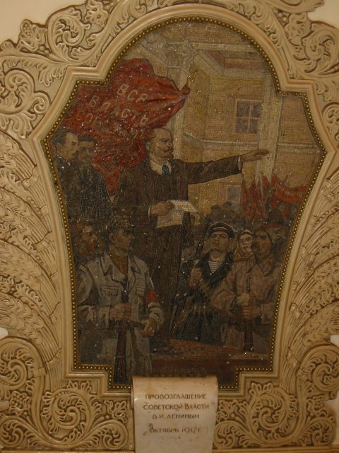 In der U-Bahn (Moskau 2001)